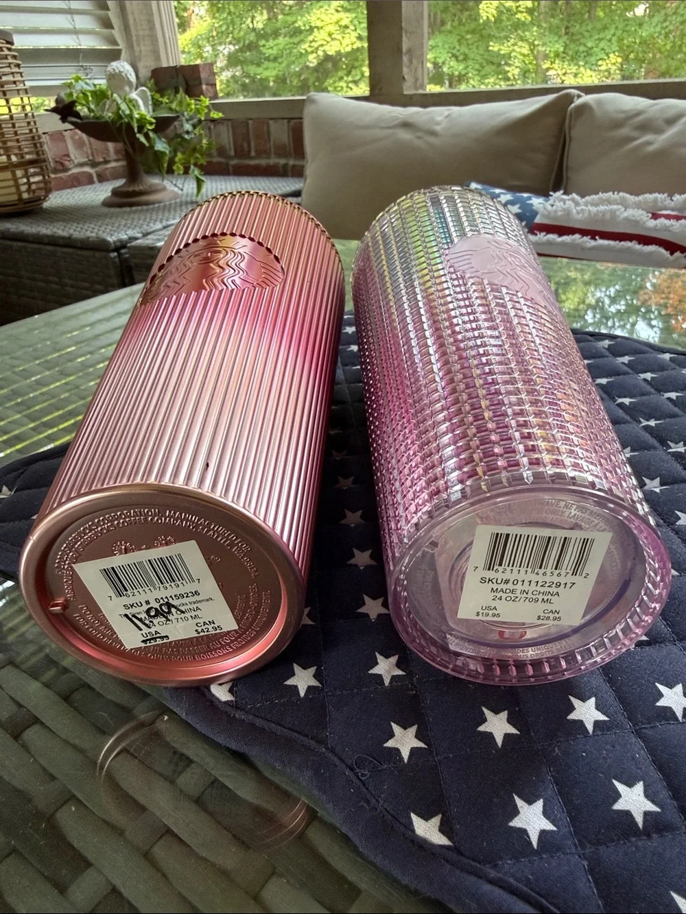 2 New Starbucks tumblers 24oz
